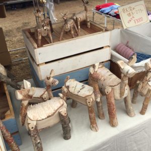 北杜シェフズバル2018の会場にあった木製手作りおもちゃ
