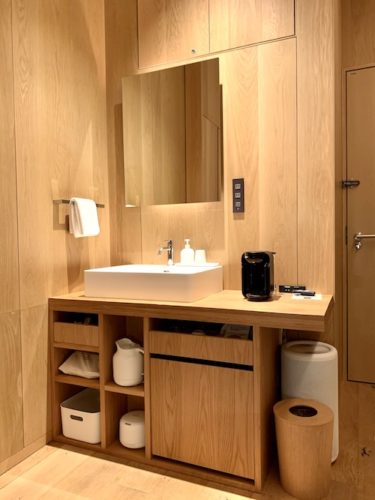 MUJI HOTEL GINZAのタイプAの洗面台