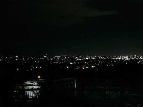 勝沼ぶどう郷駅から眺める夜景