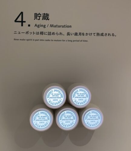 白州蒸溜所のモルトウイスキーの貯蔵
