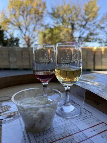 シャトー酒折でのヴィンテージワインとチーズ