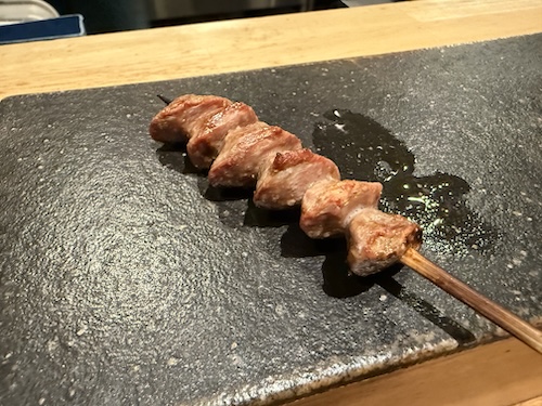 甲府・焼鳥 entaで食べた砂肝串