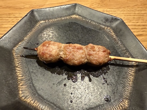 甲府・焼鳥 entaで食べたつくね串