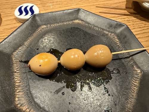 甲府・焼鳥 entaで食べたうずら串